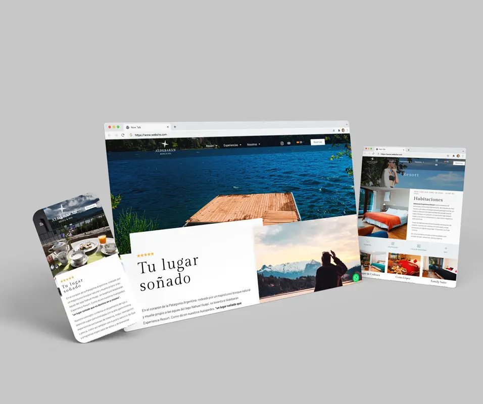 Publicidad Online en Argentina Imagen de Mockup se sitio web